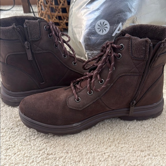 Ryka Brown Lace Up Boots with Suede Finish - Picture 4 of 6